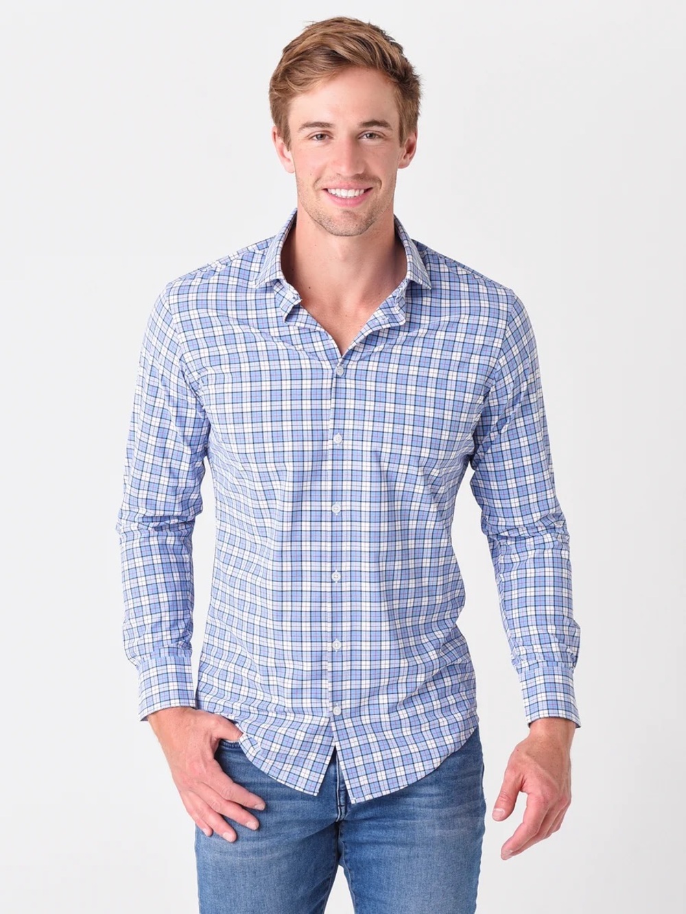Mizzen+Main | Lightweight Leeward Dress Shirt | Size Medium